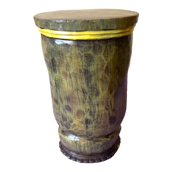 Hawaiian Tiki Statue Wooden Luau Bar Decor 4.5" Wide by 8" Tall - Picture 3 of 10